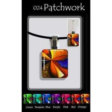 Patchwork Square-NZ JEWELLERY-TracyH (NZ)-Green-Earrings-The Outpost NZ
