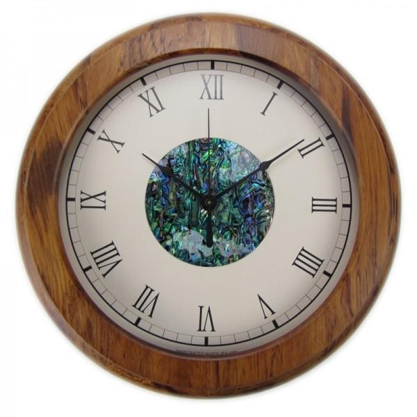 Paua Hub Roman Numeral Rimu Clock,SALE / NZ,The Outpost NZ The Outpost NZ, New Zealand, outpost, Queenstown 