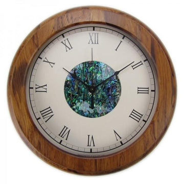 Paua Hub Roman Numeral Rimu Clock – The Outpost NZ