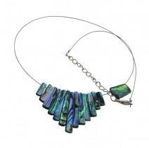 Paua Pyramid Necklace-NZ JEWELLERY-Not specified-The Outpost NZ