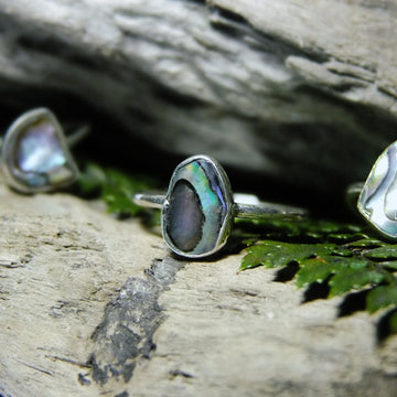 Paua Sterling Silver Ring - The Outpost NZ