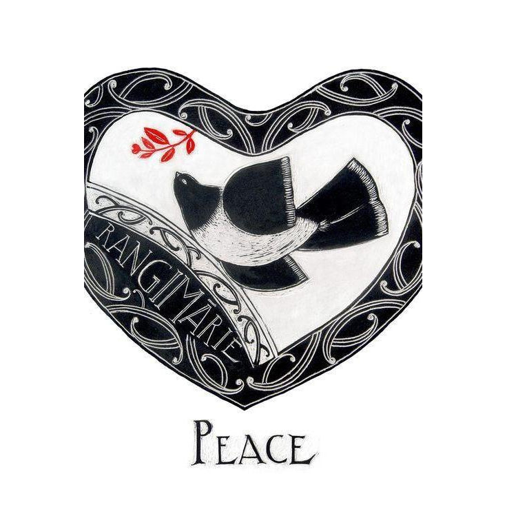Peace Rangimarie Note Card-NZ CARDS-Image Vault ltd (NZ)-The Outpost NZ