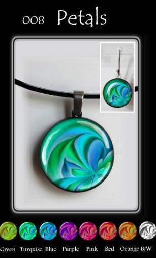 Petals Round-NZ JEWELLERY-TracyH (NZ)-Turquoise-Earrings-The Outpost NZ