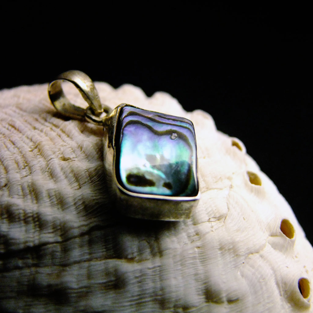 Petrea Natural Paua Silver Pendant-JEWELLERY / NECKLACE & PENDANT-Not specified-S-The Outpost NZ