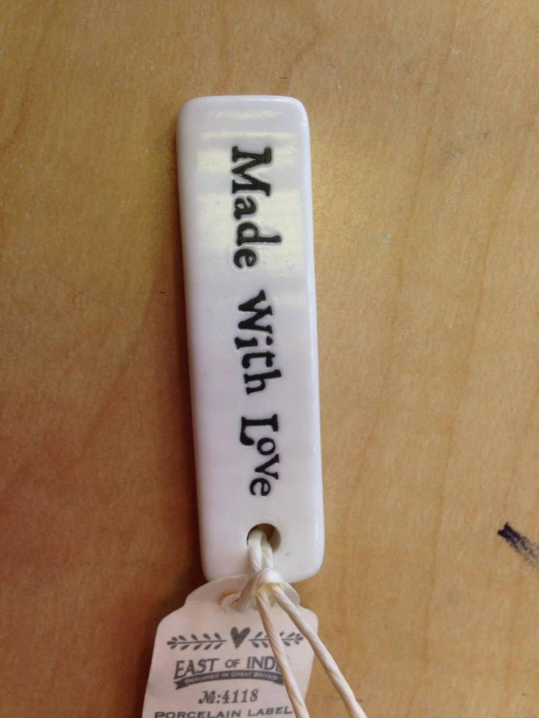 Porcelain Tag,NZ HOMEWARES,The Outpost NZ The Outpost NZ, New Zealand, outpost, Queenstown 