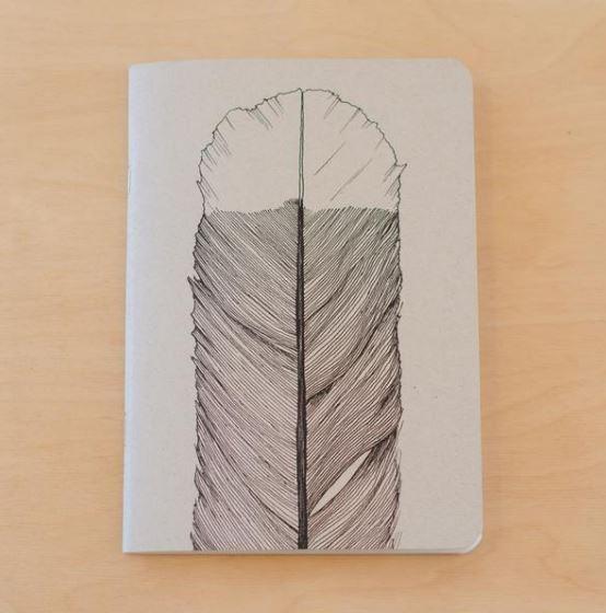 Recycled Paper Lined Notebook-NZ STATIONERY-Tumbleweed Tees (NZ)-Huia-The Outpost NZ
