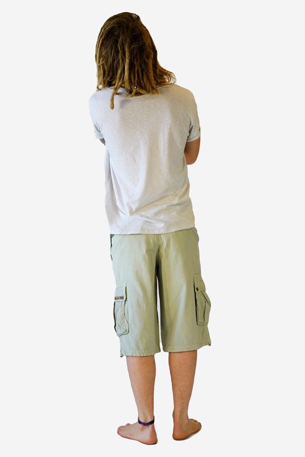 River Cotton Shorts-CLOTHING / SHORTS-Choice Fashion (NEP)-Pistachio-S-The Outpost NZ[Mens]