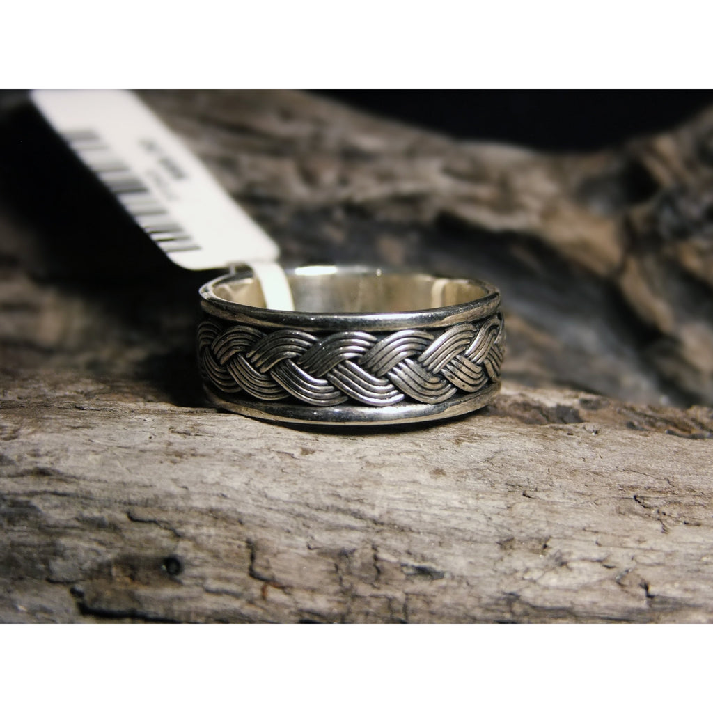 Rope Silver Ring-JEWELLERY / RINGS-Not specified-58-The Outpost NZ