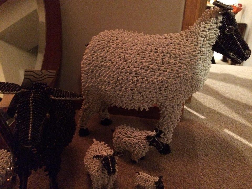 Sheep African Beed-HOMEWARES-Not specified-Extra Large-White-The Outpost NZ