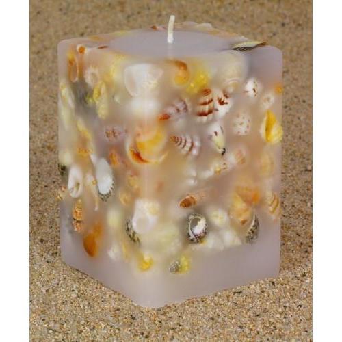 Shell Candle Tiny Square – The Outpost NZ