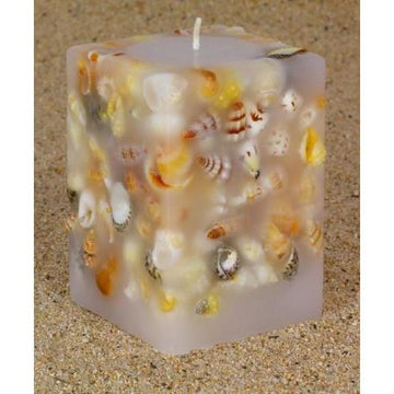 Shell Candle Tiny Square,NZ CANDLES,The Outpost NZ The Outpost NZ, New Zealand, outpost, Queenstown 