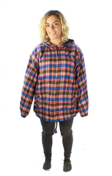 Shepherd Cotton Jacket-CLOTHING / OUTERWEAR-STHAPIT INDUSTRIES (NEP)-Blue Plaid-S-The Outpost NZ