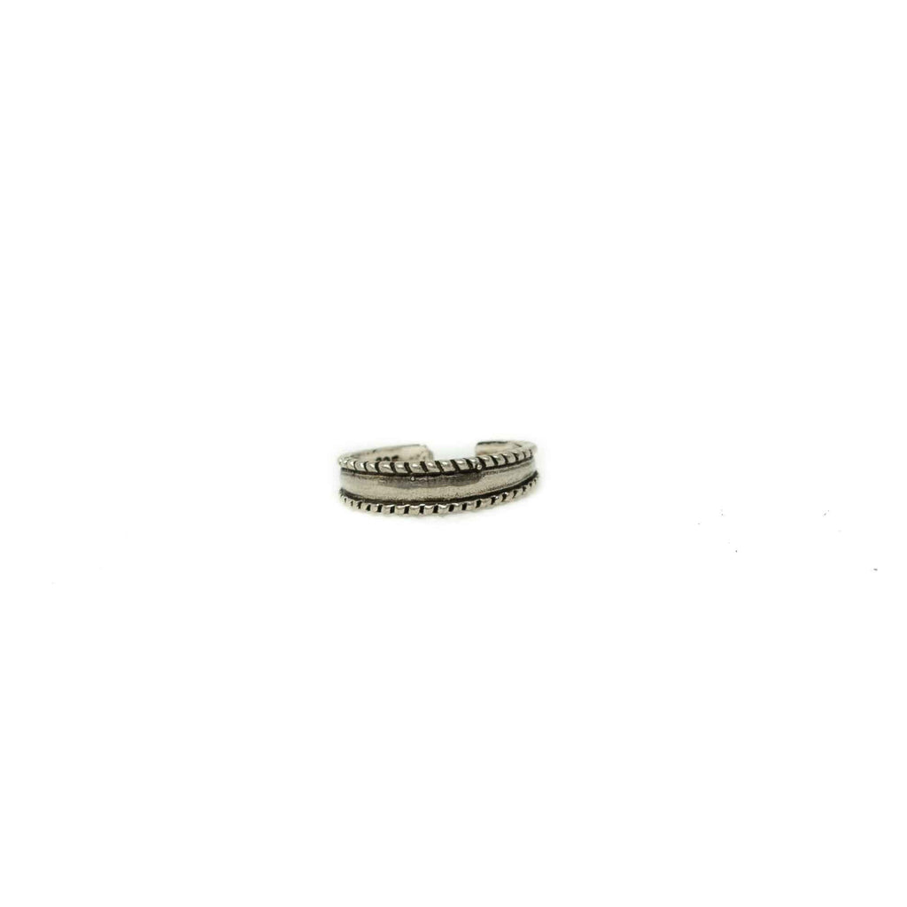 Silver Pinky or Toe Ring-JEWELLERY / RINGS-Mimi Silver (THA)-Double Ridge-57-The Outpost NZ