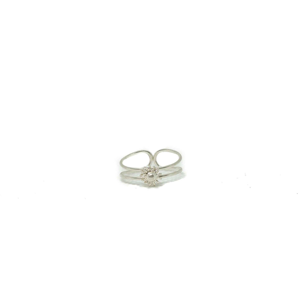 Silver Pinky or Toe Ring-JEWELLERY / RINGS-Mimi Silver (THA)-Flower Wrap-57-The Outpost NZ