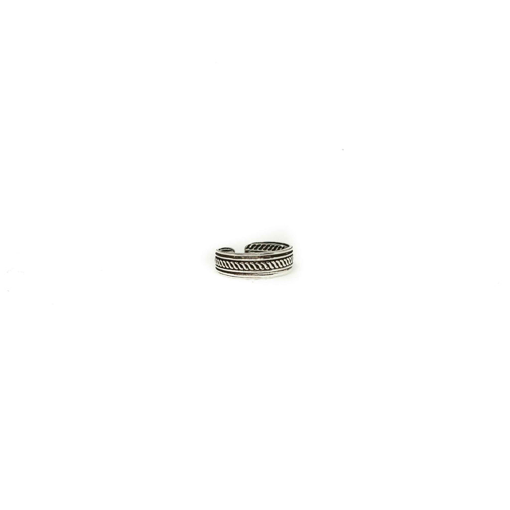 Silver Pinky or Toe Ring-JEWELLERY / RINGS-Mimi Silver (THA)-Rope-57-The Outpost NZ