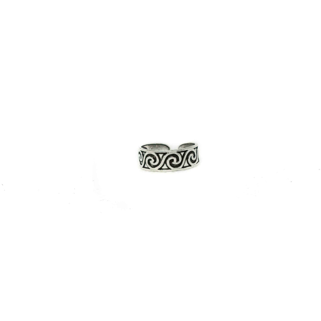 Silver Pinky or Toe Ring-JEWELLERY / RINGS-Mimi Silver (THA)-Wave-57-The Outpost NZ