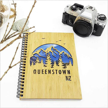 Small Bamboo Journal-NZ STATIONERY-Crystal Ashley (NZ)-NZ Koru-The Outpost NZ