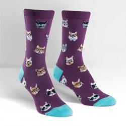 Smarty Cats Female Crew Socks-NZ ACCESSORIES-Espial Marketing Ltd (NZ)-The Outpost NZ