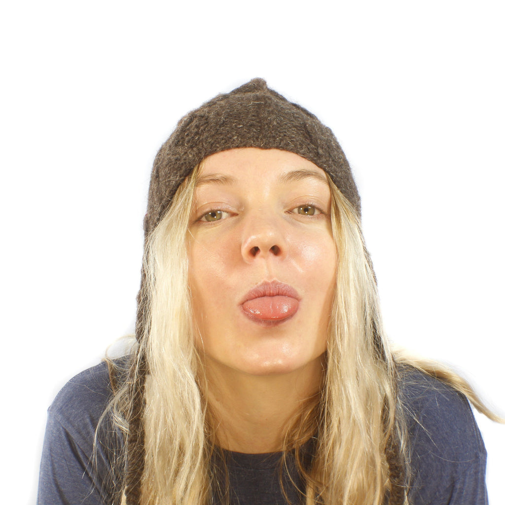Solid Toque Beanie-ACCESSORIES / BEANIES-Sweater & Pashmina House (NEP)-Brown-The Outpost NZ