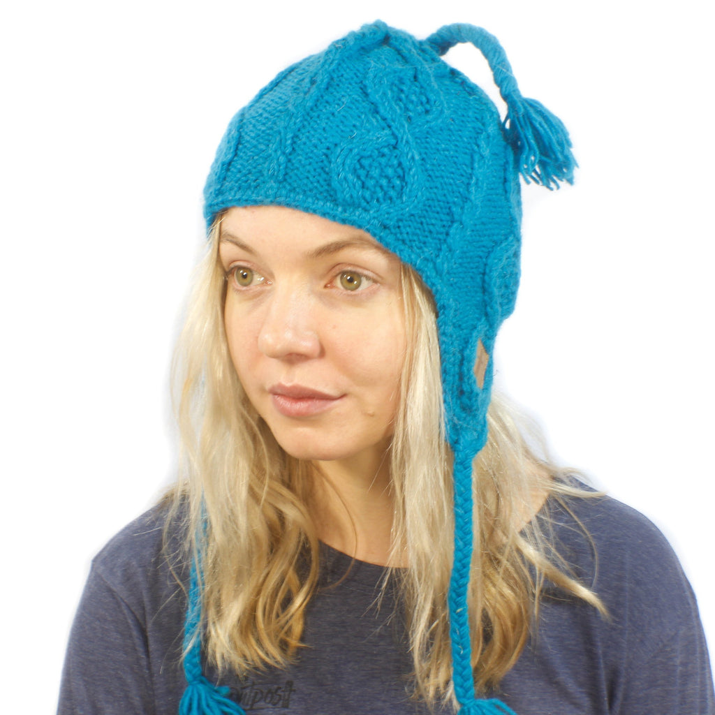 Solid Toque Beanie-ACCESSORIES / BEANIES-Sweater & Pashmina House (NEP)-Turq-The Outpost NZ