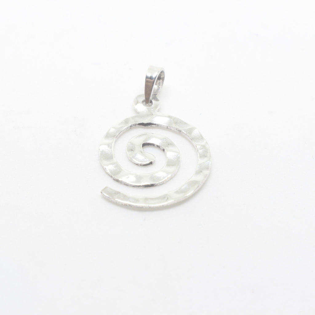 Spiral Silver Charm-JEWELLERY / NECKLACE & PENDANT-Mimi Silver (THA)-The Outpost NZ