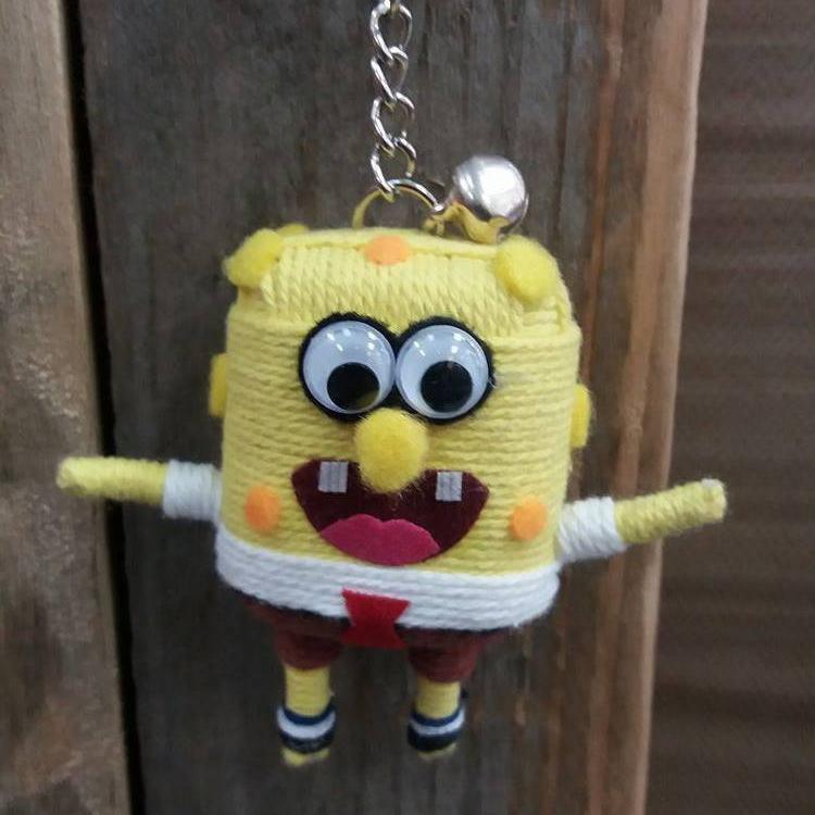 Sponge Key String SpongeBob Key Ring – The Outpost NZ