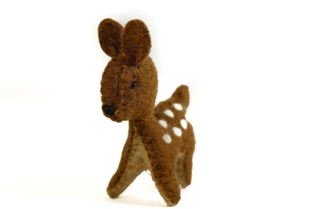 Spotty Felt Deer-FESTIVE-Colours Handicraft PVT LTD (NEP)-The Outpost NZ