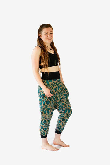 Sunshine Jaymin Pants-CLOTHING / PANTS-Sunshine (THA)-Deco Garden-Green-The Outpost NZ