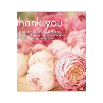 Thank You Peonies Card-NZ CARDS-Affirmations (NZ)-The Outpost NZ