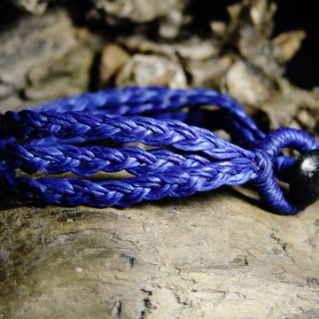 Tri Strand Wax Bracelet-JEWELLERY / BRACELET-M Square Collection (THA)-Blue-The Outpost NZ