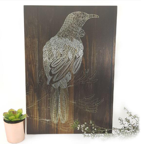 Tui Large ACM Wall Art-NZ ART-Crystal Ashley (NZ)-The Outpost NZ