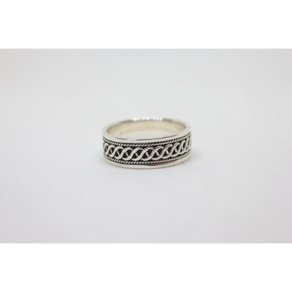 Twine Silver Ring-RINGS-Not specified-58-The Outpost NZ