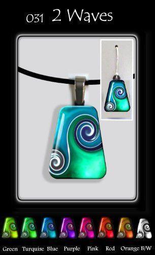 Two Waves Trapeze-NZ JEWELLERY-TracyH (NZ)-Black/White-Earrings-The Outpost NZ