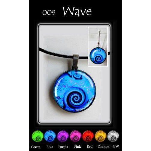 Wave Round-NZ JEWELLERY-TracyH (NZ)-Green-Earrings-The Outpost NZ