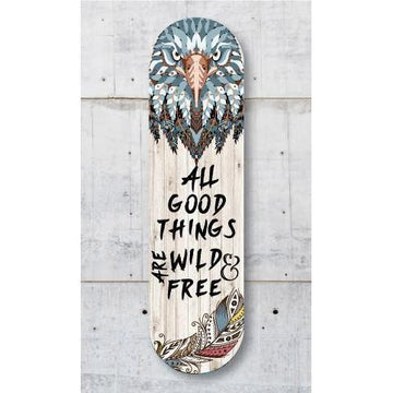 Wild & Free ACM Skateboard Art-NZ ART-Crystal Ashley (NZ)-The Outpost NZ