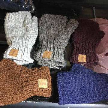 Wool Hand Warmer-ACCESSORIES / HANDWEAR-Sweater & Pashmina House (NEP)-Brown-The Outpost NZ