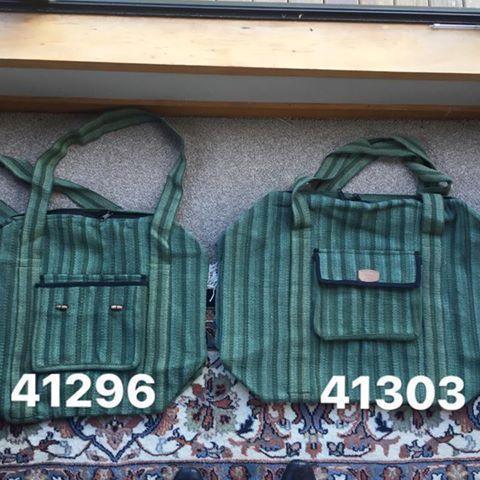 Woven Cotton Travel Bag-ACCESSORIES / BAGS-Tibetan Handicrafts (NEP)-53 x 21 x 25 cm-Green-The Outpost NZ