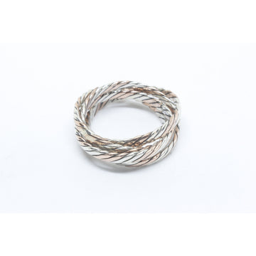 Yoga Copper and Silver Ring-JEWELLERY / RINGS-Mimi Silver (THA)-55-The Outpost NZ