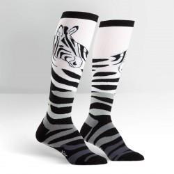Zebra Female Knee Socks-NZ ACCESSORIES-Espial Marketing Ltd (NZ)-The Outpost NZ